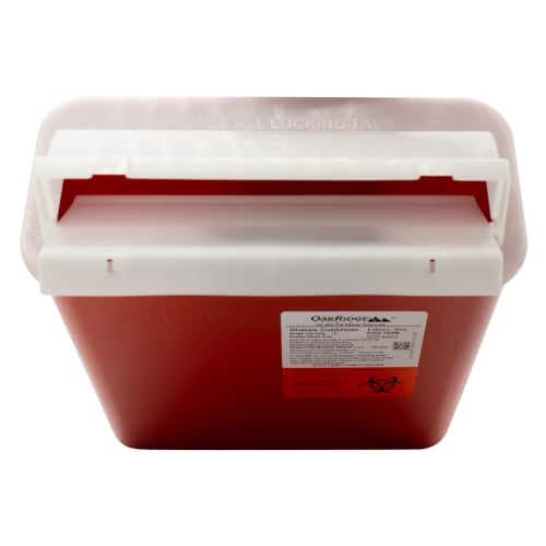 Lighthouse In-Room Sharps Container, 5 Quart with Sharpster Lid